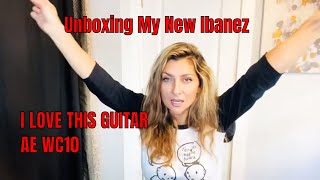 Video thumbnail for Unboxing My New Ibanez Acoustic Electric AEWC10 by Bipolar Person