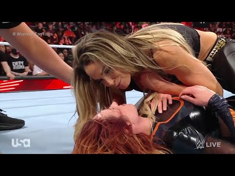 Trish Stratus Attacks Becky Lynch & Turns Heel on WWE Raw (Apr. 10, 2023)