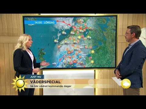 Väderspecial: Så blir vädret kommande dagar - Nyhetsmorgon (TV4)