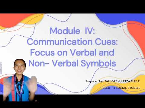 Module IV: 4.4 Categories of Non-Verbal Communication