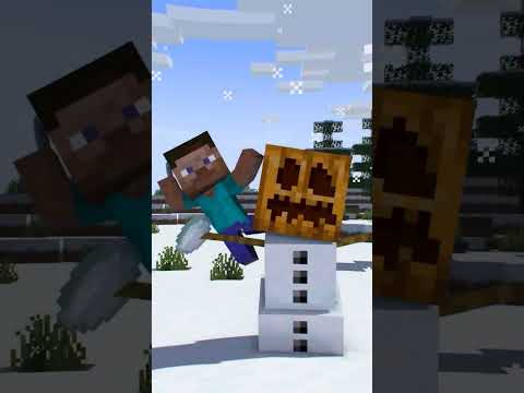 Evolution of Snow Golem on CHRISTMAS! - Minecraft Animation