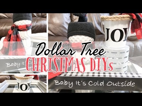 DOLLAR TREE CHRISTMAS IN JULY DIY|  BUFFALO CHECK DECOR | DOLLAR TREE DIY Video