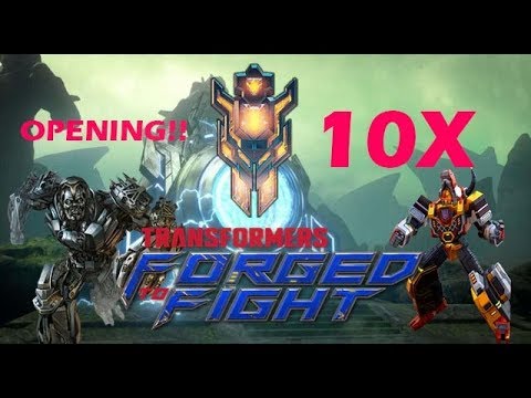 OPENING 10 PREMIUM BOT CRYSTALS transformers forged to fight