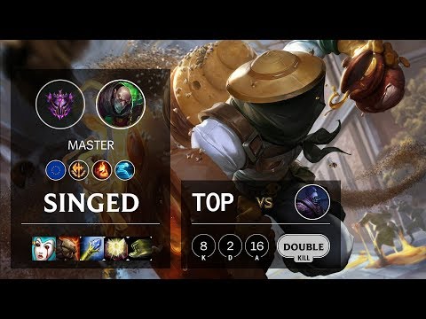 Singed Top vs Jax - EUW Master Patch 10.7