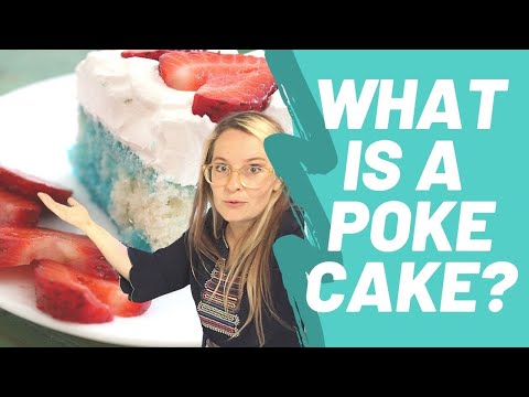Poke Cake for the Fourth of July | Jell-o Cake Recipe