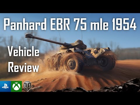 | Panhard EBR 75 mle 1954 Vehicle Review |World of Tanks Modern Armor | WoT Console |