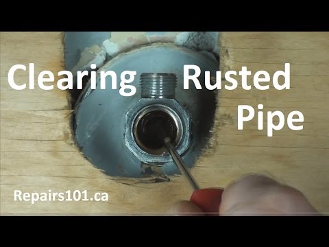 How To Clear Rusted Pipe To Restore Water Flow Using CLR
