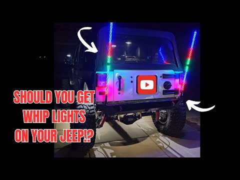 Jeep Wrangler LED Whip Lights!
