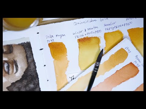 Della Magna Quinacridone Gold Comparison