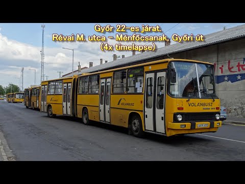 Mit lát a buszsofőr? | Győr, 22-es járat, Révai M. utca - Ménfőcsanak, Győri út | 2020