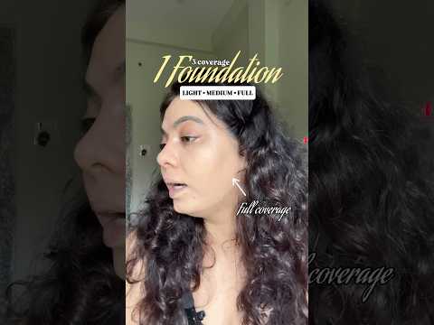 1 Foundation = 3 Coverage ✨ #makeup #makeupshorts #foundationhack #hack #moneysavingtips #fyp #tips