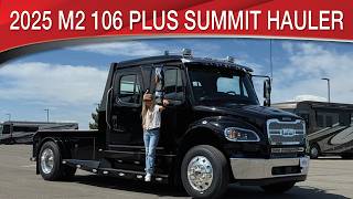 A preview image of the linked video showcasing 2025 Freightliner M2 106 Plus Summit Hauler