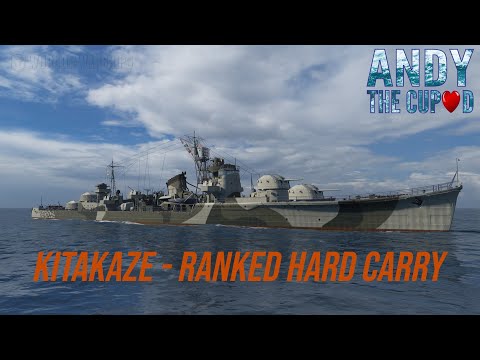 IJN Kitakaze - Ranked Hard Carry 232k Damage - World of Warships WOWS