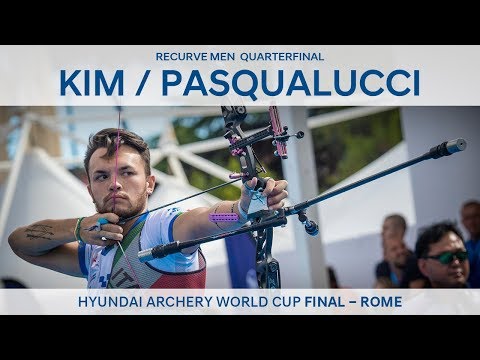 Kim Woojin v David Pasqualucci – Recurve Men’s Quarterfinal | Rome 2017