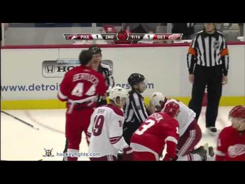 Rostislav Klesla vs Todd Bertuzzi Apr 13, 2011