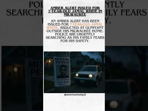 Amber Alert Issued for 7‑Year‑Old Jamal White in Milwaukee #amber #jamal #usa #trendingnews #viral
