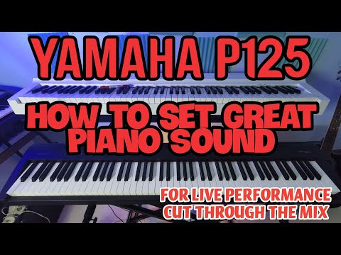 Yamaha P125 Tutorial piano Settings