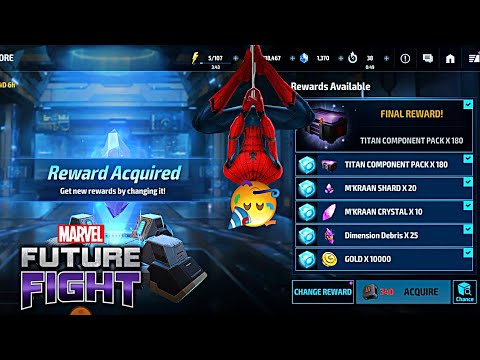 marvel future fight cosmic core 1 time complete 🥳 | Titan pack 180 event 🤩 2022