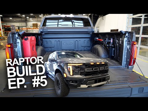 Mounting Extra Fuel, Hitch, Shovel + Recovery Strap on Bedside Racks // 2024 Raptor Build Ep.5
