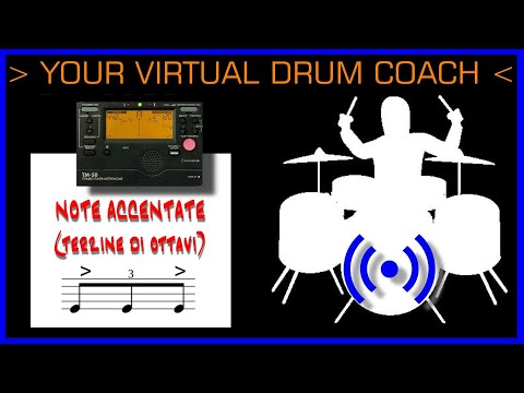 Accenti sulle terzine (virtual drum coach) #17