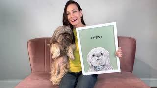 Kelly Ann and Chewy for “My Pet Portrait”