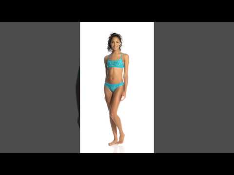 Nike Women's Rush Heather Keyhole Sport Bikini Top | SwimOutlet.com