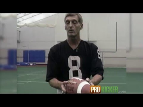 Ray Guy Punting Instruction - How to Punt a Football -"Ball Alignment" Lesson 5