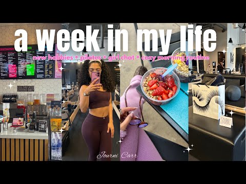 a week in my life ♡ | new hobbies 🩰 + content day + girly errands + girl chat + cozy morning & more!