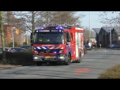 5X Brandweer met Spoed naar verschillende meldingen in Purmerend