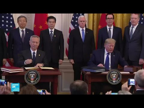 ترامب ونائب رئيس الوزراء الصيني يوقعان اتفاقا تجاريا "تاريخيا"