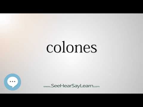 colones (Every English Word Pronounced) 📕🔊🗣️😎✅