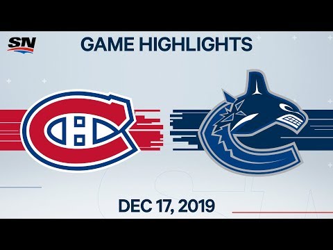 NHL Highlights | Canadiens vs Canucks – Dec. 17, 2019