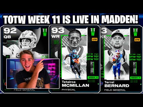 TOTW WEEK 11 IS LIVE! NEW ZERO CHILL LEAKS! TOTW SOLOS, PACKS + MORE IN MADDEN 26!