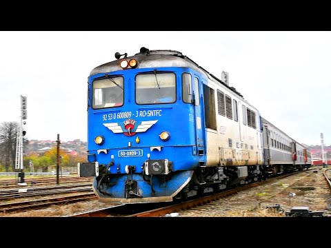 Classic diesel locomotive 809-3-Fum feroviar de calitate & demaraj cu R 4337 Oradea-Halmeu