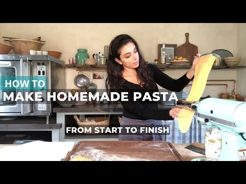 How to Make Homemade Pasta Dough with Emilie Raffa | theclevercarrot.com