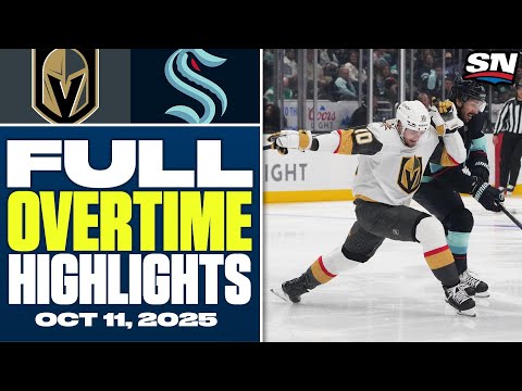 Vegas Golden Knights At Seattle Kraken | FULL Overtime Highlights - October 11, 2025