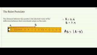 the ruler postulate