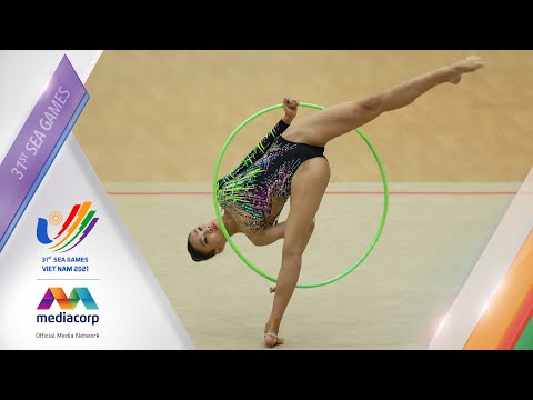 Katelin Heng's Individual All-Around Qualifications (Hoops) routine | Gymnastics SEA Games 2021