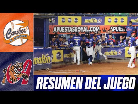 Resumen del juego entre Caribes de Anzoátegui y  Tigres de Aragua | 29 de octubre de 2025. 🔥