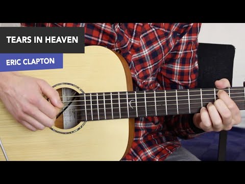 TEARS IN HEAVEN Guitar Lesson Tutorial - Eric Clapton (no barre chords!)