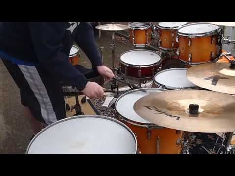 Pearl Masterworks 8 Piece Drum Set in Antique Sunburst