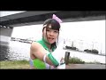 Superheroine Sailor Moon Green Fight Green Monster And The Leader Of Monster