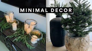 MINIMAL HOLIDAY DECOR IDEAS | SIMPLE + EASY DO IT YOURSELF HOLIDAY DECORATIONS!