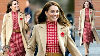 Princess Kate Stuns In Autumn Camel Coat During Her Visit To Berkshire Community Street