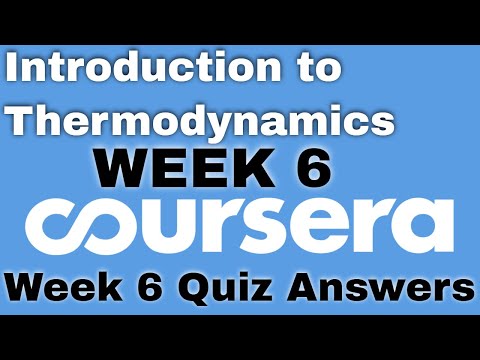Introduction to Thermodynamics Transferring Energy from Here to There week 1 coursera quiz answers