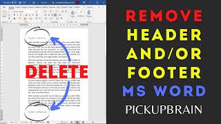 Correct way to remove header and/or footer in Word
