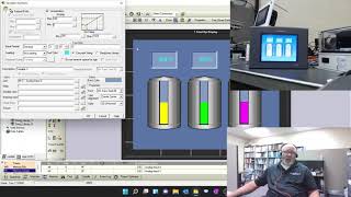 Unitronics V570 tank levels
