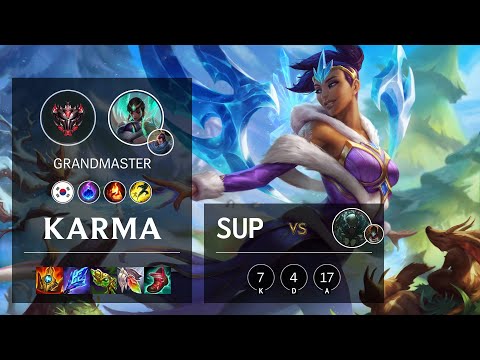 Karma Support vs Pyke - KR Grandmaster Patch 11.16