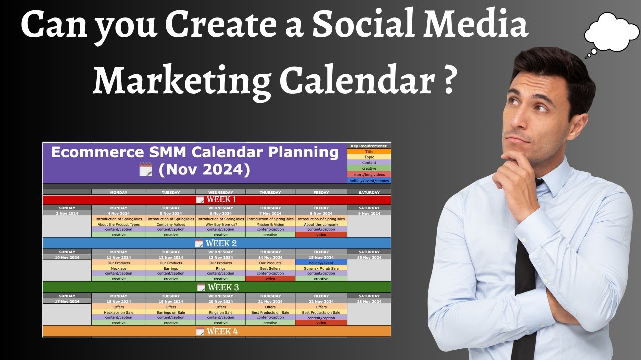 Social Media Marketing Calendar Planning in Digital Marketing Course