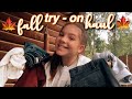 fall try on clothing haul // aesthetic fall outfits ?